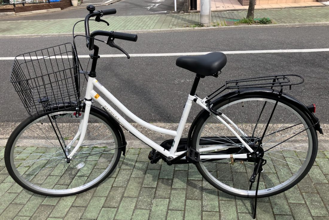The bicycle provided for guests